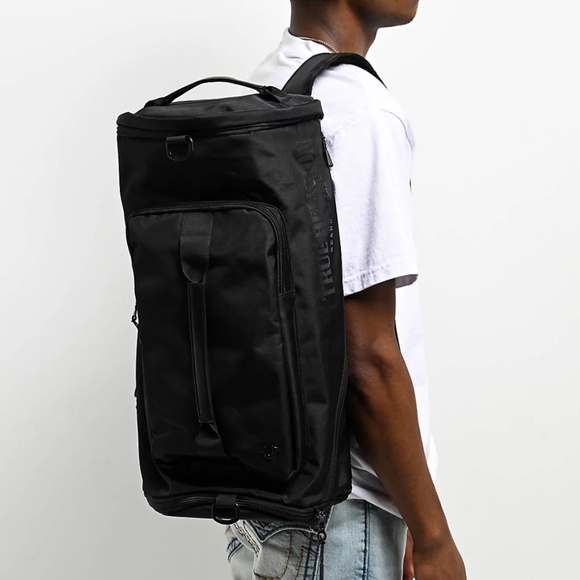 True Religion Other - TRUE RELIGION NEW* Switch Convertible Duffel | Backpack BLACK NWT